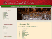 Tablet Screenshot of grovebanquets.com